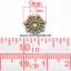 ลูกปัดคั่น Snowflake 9มม. (แพ็ค 5 ชิ้น) สีทองเหลืองโบราณ