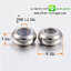 Stopper Beads 6x3มม.ลูกปัดสแตนเลสพร้อมวงยางกันเลื่อน 1 ชิ้น