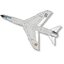 โมเดลเครื่องบิน Platz Hobby 1/144 PDR-27 French Navy F-8E(FN) Crusader `Clemenceau/Foch`