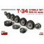 โมเดลฟิกเกอร์ MiniArt ขนาด 1/35 MI35242 T-34 Wheels set 1943-44 series