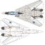 โมเดลเครื่องบิน Platz Hobby 1/48 TPA-1 F-14A Tomcat "Jolly Rogers" VF-1 / VF-2 / VF-84 in 1970s