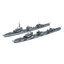 โมเดลเรือรบทามิย่า ขนาด 1/700 Tamiya TA31908 German Navy Destroyer Z Class (Z37-39) Barbara Refurbishment 2 Ship Set