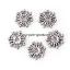 ลูกปัดคั่น Snowflake 10มม. (แพ็ค 5 ชิ้น) สีเงินโบราณ