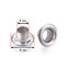 แกนกลางสแตนเลส สำหรับลูกปัด ชาร์ม (304 Stainless Steel Eyelet Core)