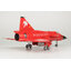 โมเดลเครื่องบิน Platz Hobby 1/48 TPA-21 Flygvapnet AJS37 Viggen `Red Viggen` The Show Must Go On