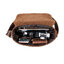 GT-1062R กระเป๋าสะพายข้าง หนังนูบัค สีน้ำตาล