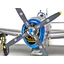 โมเดลเครื่องบินรบ Kinetic Model 1/24 KI-K3207 Republic P-47D Thunderbolt "Bubbletop"