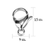 ตะขอก้ามปูสแตนเลส 15x9 มม. (Stainless Steel)