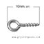 สกรูก้านเสียบ 4x10 มม สแตนเลส (304 Stainless Steel)