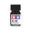สีทาโมเดล สูตรน้ำมัน สีอีนาเมล สีเพ้นฟิกเกอร์ ทามิย่า Tamiya Enamel X-18 Semi-Gloss Black (10 ml)