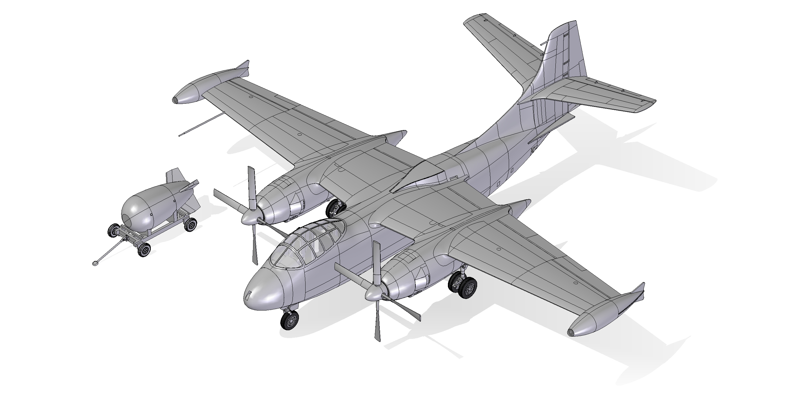 โมเดลเครื่องบิน Roden ขนาด 1/72 RO063 NORTH AMERICAN AJ-1 SAVAGE
