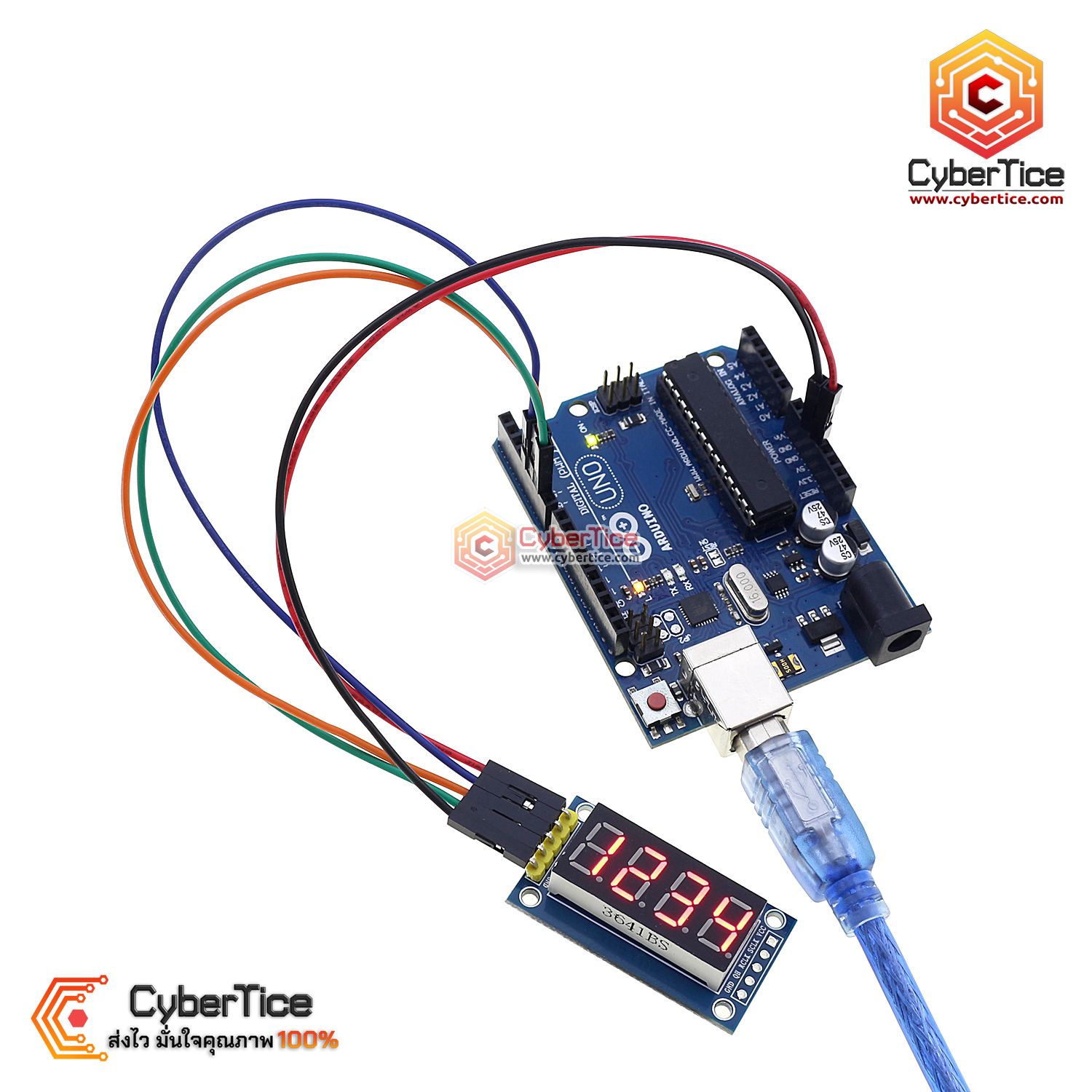 Arduino Digital Module สอนใช้งาน Arduino โมดูลแสดงค่าตัวเลข 4 หลัก Four digital tube module ...