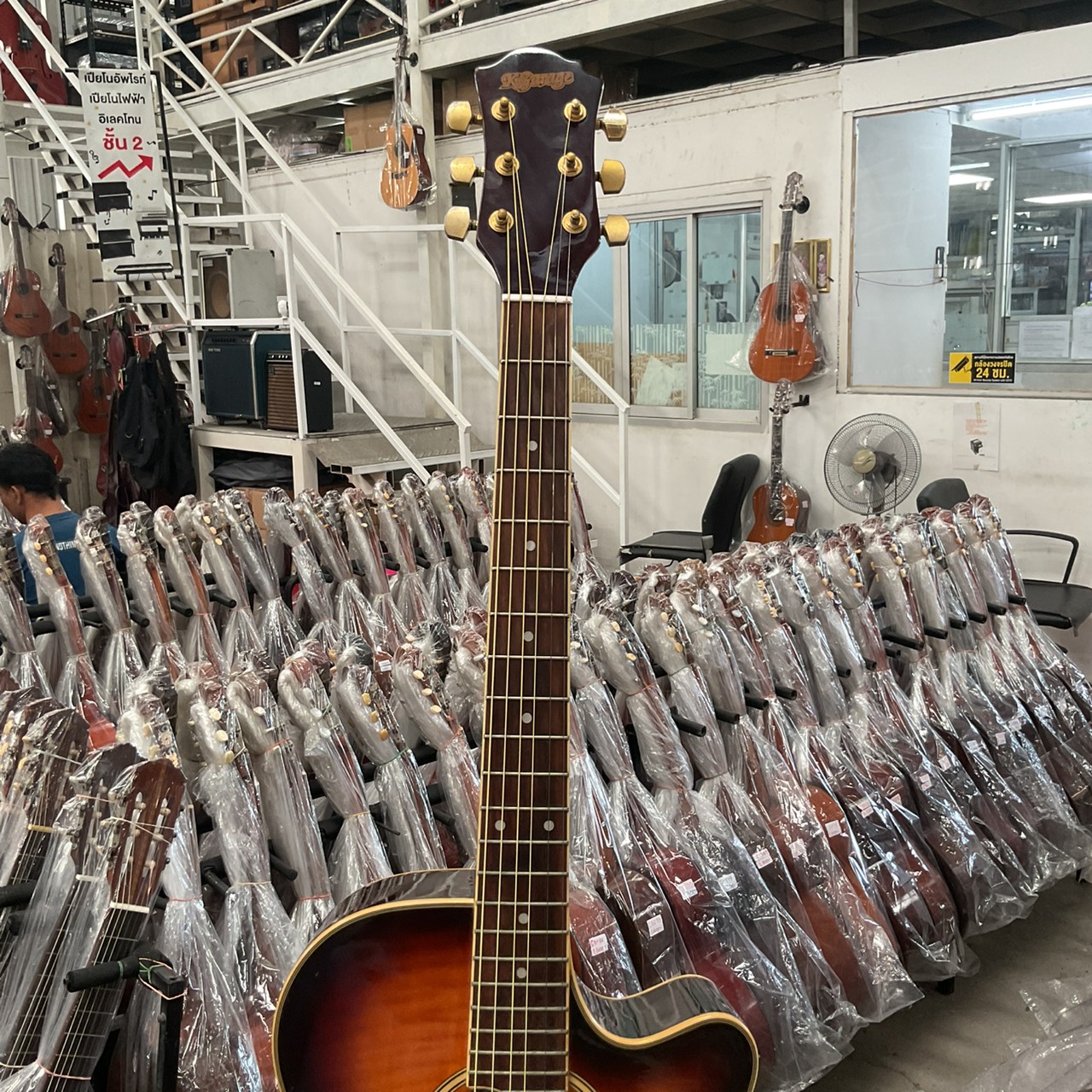 กีต้าร์โปร่งไฟฟ้า K-Garage : EA-500BRB