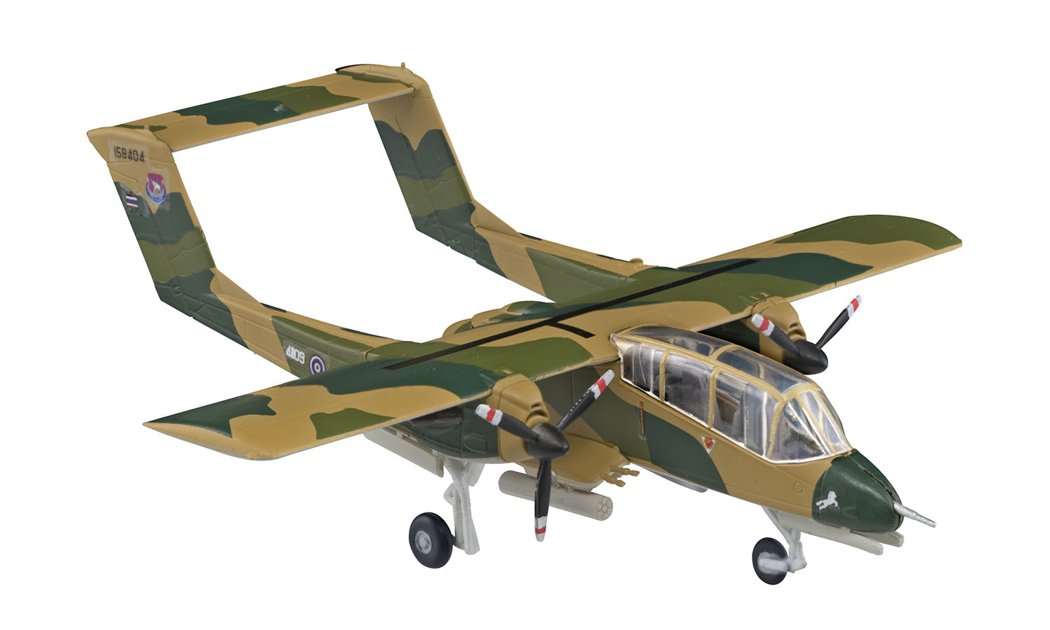 โมเดลเครื่องบินรบจำลอง ยี่ห้อเอฟทอย ขนาด 1/144 ชุด F-toys Wing Kit Collection VS12 OV-10 Bronco และ A-10 Thunderbolt II #1E