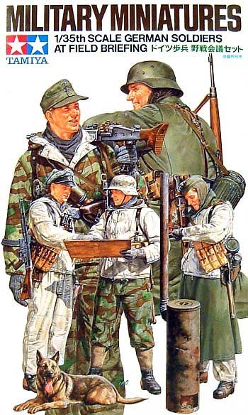โมเดลฟิกเกอร์ทหาร Tamiya ขนาด 1/35 TA35212 Ger.Soldiers at Field Briefing