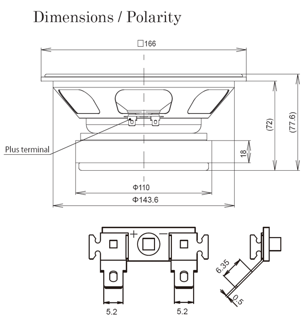 ดอกลำโพง Fostex FE166NV 6.5" Full Range