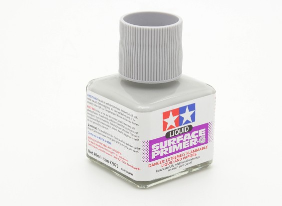 TA87075 Tamiya Liguid Surface Primer (Gray) 40ml. สีรองพื้น