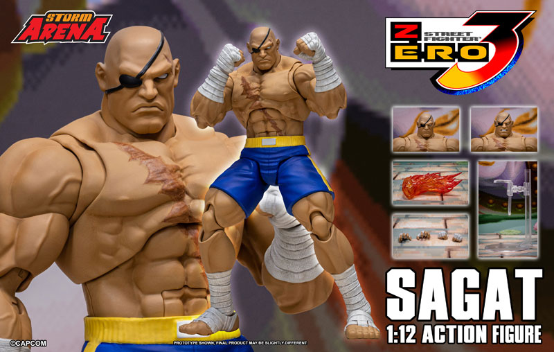 Street Fighter Alpha 3 1/12 Scale Action Figure Sagat(Provisional Pre-order)