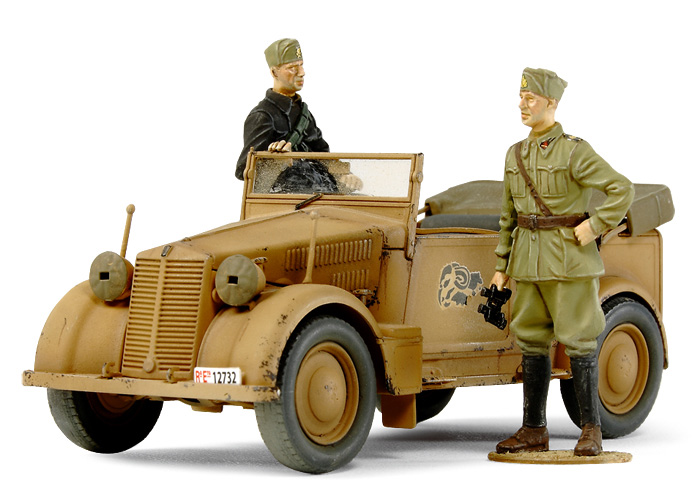 โมเดลรถทหารทามิย่า ขนาด 1/35 Tamiya TA37014 Italian German 508CM & Coloniale & Staff Car