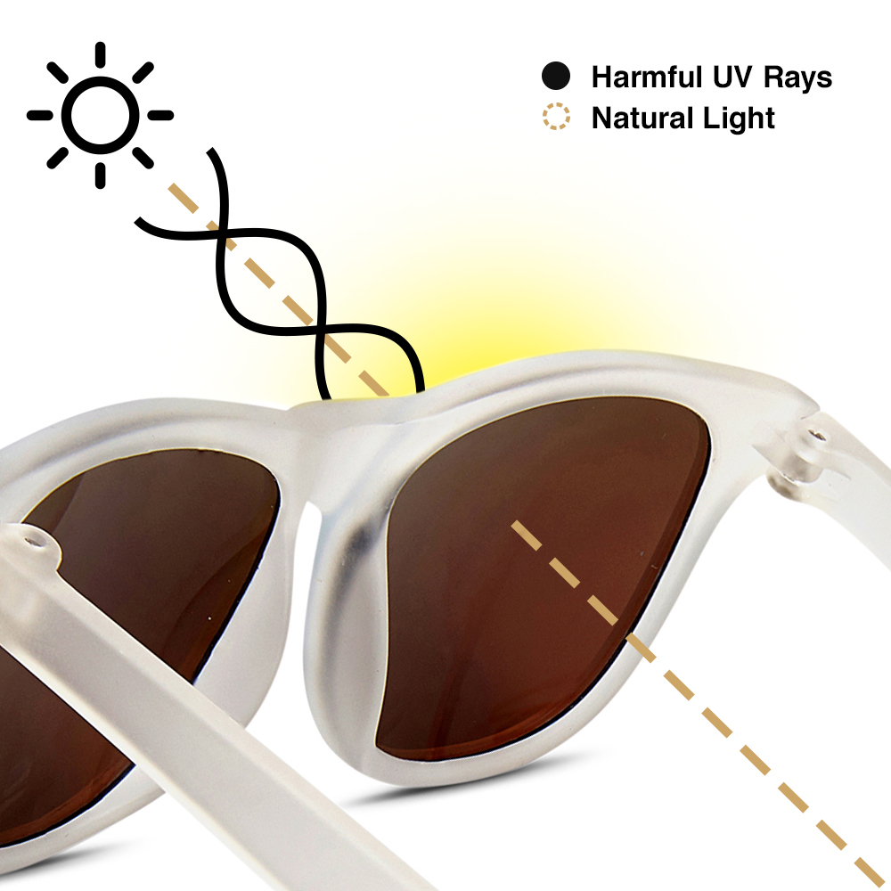 Hipsterkid Frost Sunglasses Age 0-2 แว่นกันแดดเด็กสีFrost (Logo-Hipsterkid)