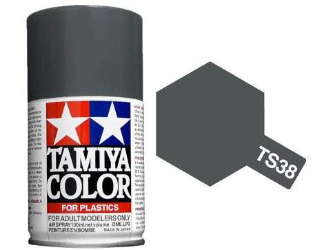 สีพ่นโมเดลรถ สีพ่นโครงรถ สีสเปรย์ทามิย่า Tamiya Spray Color TS-38 Gun Metal (100 ml)