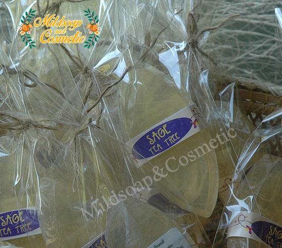 สบู่เสจ&ที ทรี 30 กรัม 25 ชิ้น (พิมพ์ใบข้าว บรรจุถุงแก้ว )