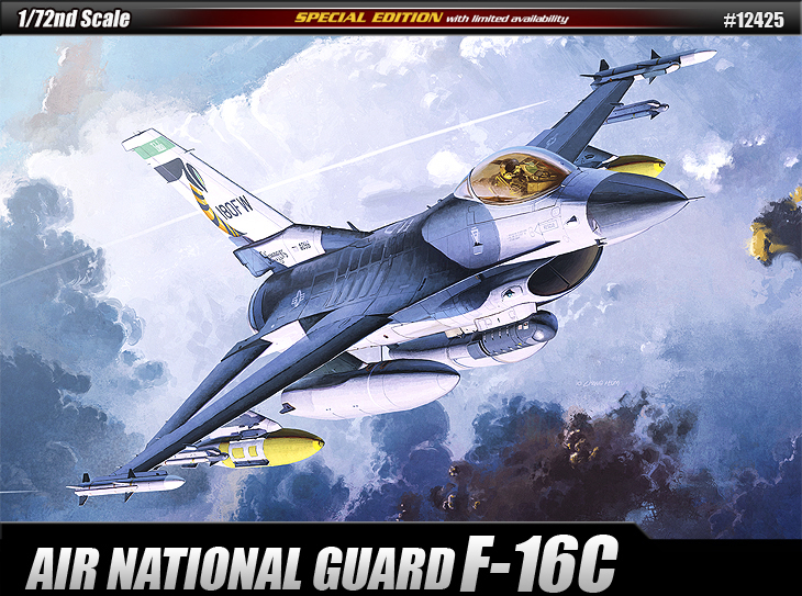 โมเดลเครื่องบินจำลอง Academy ขนาด 1/72 AC12425 F-16C AIR NATIONAL GUARD