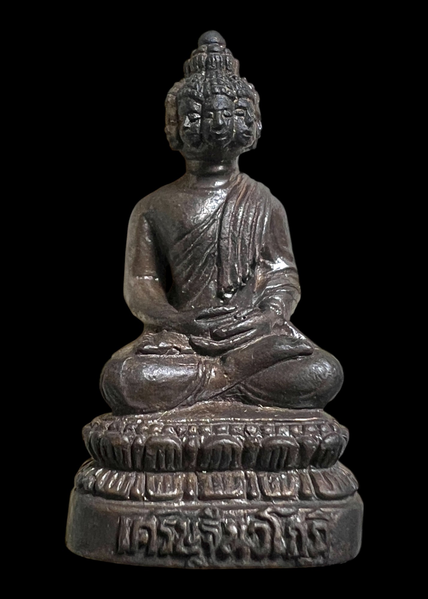 พระเศรษฐีนวโกฏิ (สำริดรมดำ) Phra Setthi Nawa Kot. (bronze material, black plated) SKU-02418
