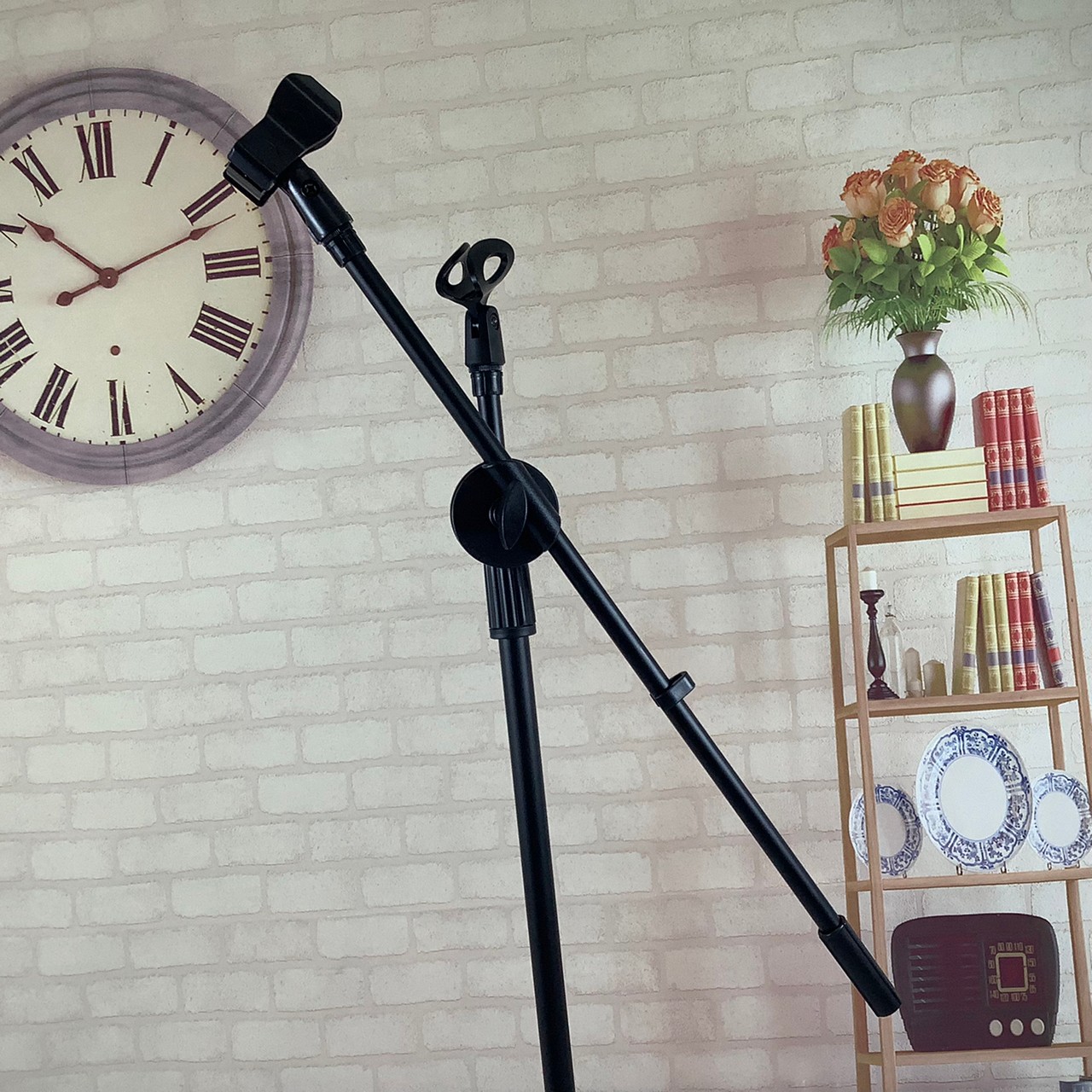 ขาตั้งไมค์โครโฟนพร้อมคอจับไมค์