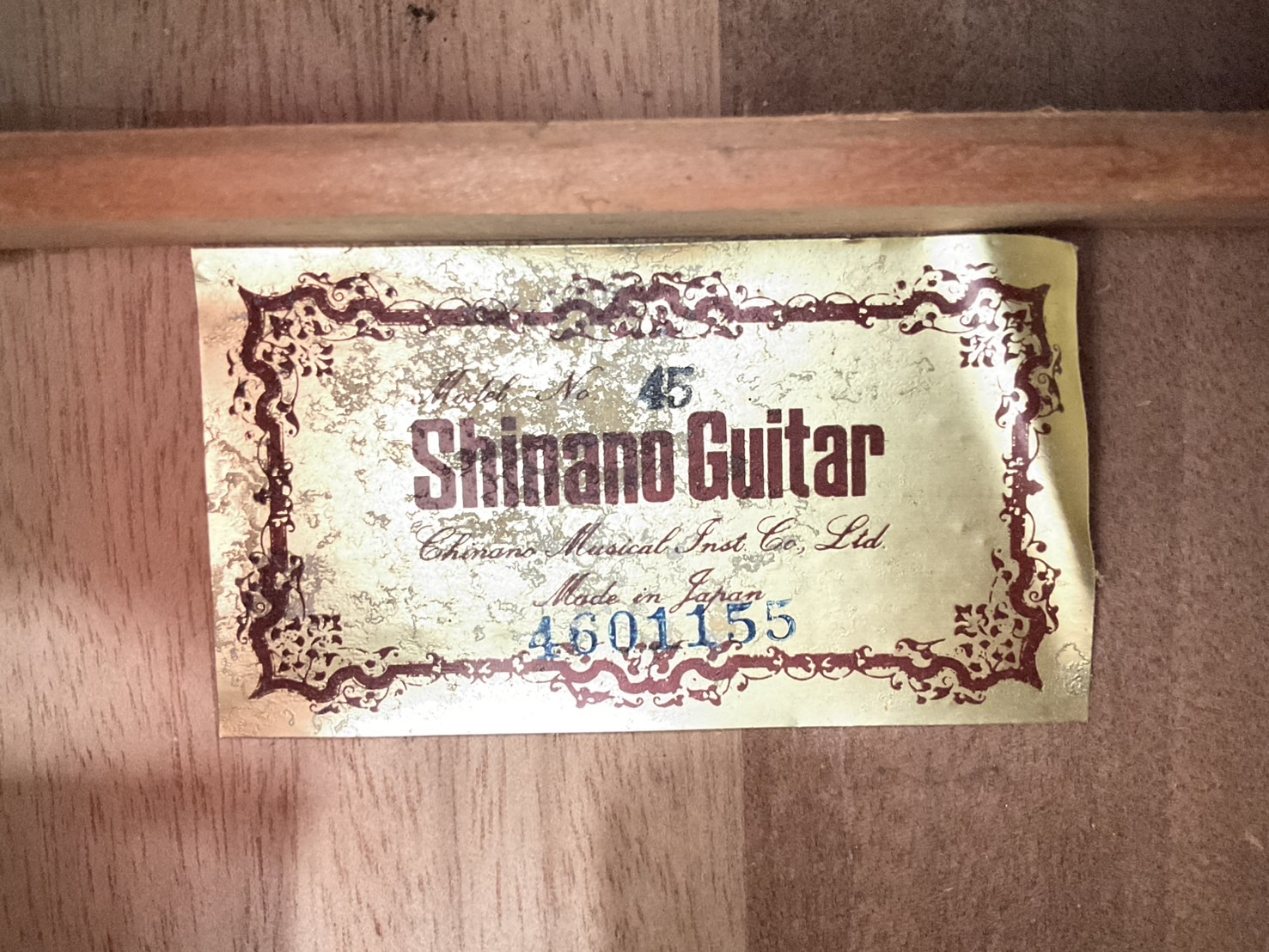 กีต้าร์คลาสสิค Shinano : No.45