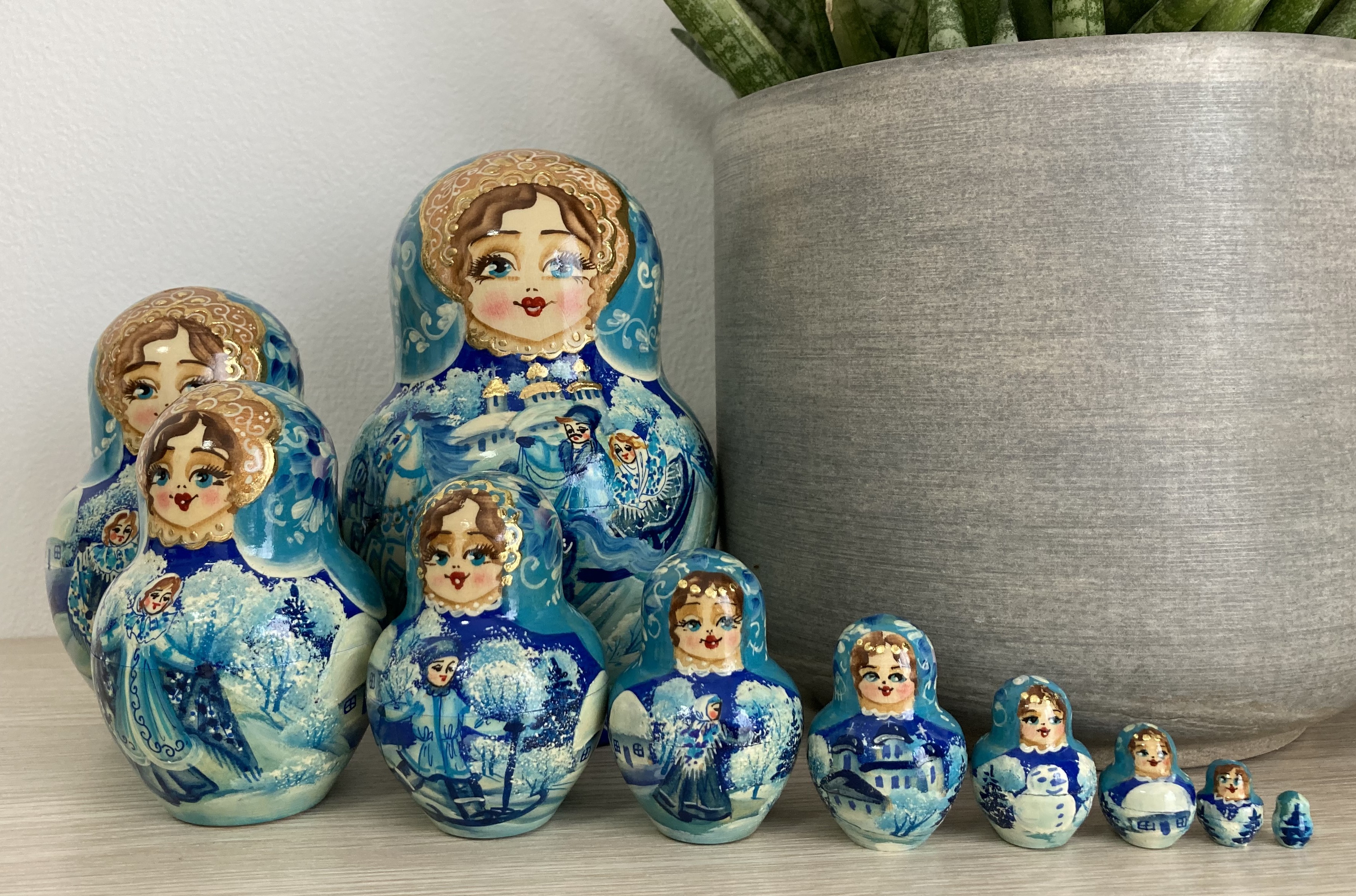 ตุ๊กตาแม่ลูกดกรัสเซีย (Matryoshka) - From Russia With Love "Blue Winter"