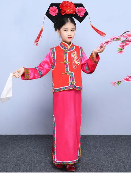 ชุดองค์หญิงน้อยราชวงศ์ชิง 女童古装清朝宫廷公主服装 Qing Dynasty Little Princess Court Costume
