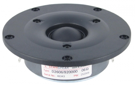 ScanSpeak Discovery D2606/9200 1" Textile Dome Tweeter