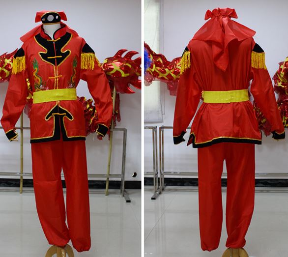 ชุดเสื้อผ้าสำหรับแสดงการเชิดมังกร เกรดพรีเมี่ยม (แบบ C) 舞龙服装(模型C) Dragon Dance Performing Costumes (Type C)