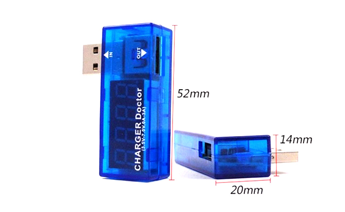 เครื่องวัดไฟฟ้า USB Charger Doctor Voltage Current Meter Mobile Battery Tester Power BG