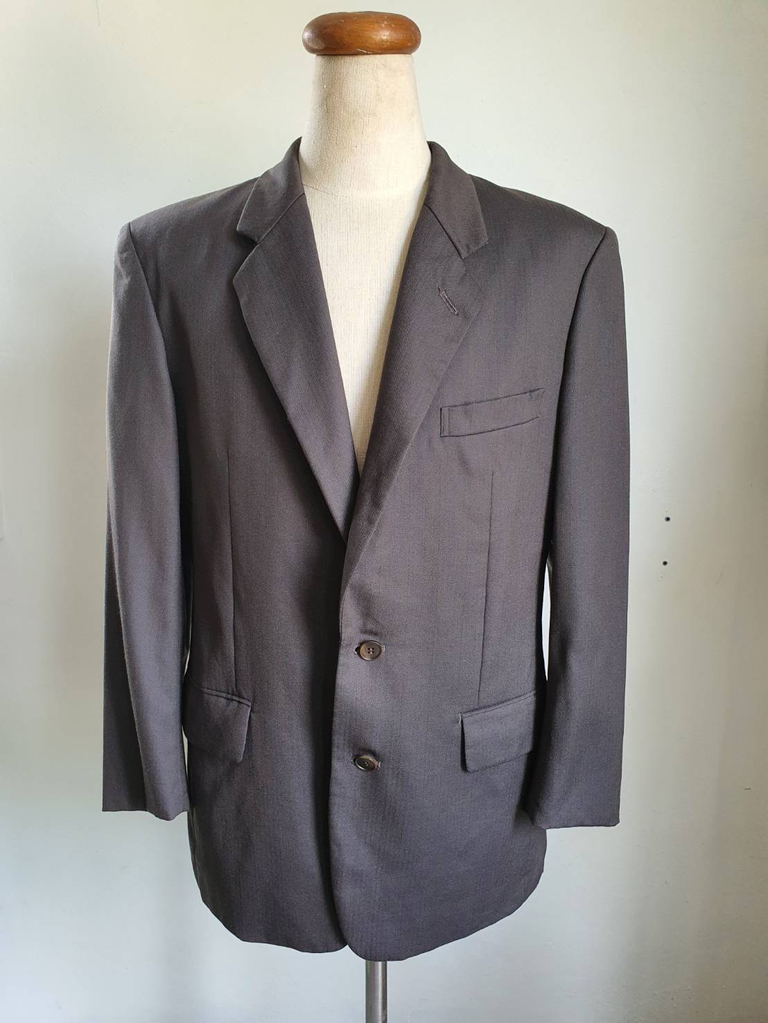 SUIT C0005 เสื้อสูท มือสอง สีน้ำตาลเข้ม แบรนด์ Gent Base อก 40 นิ้ว