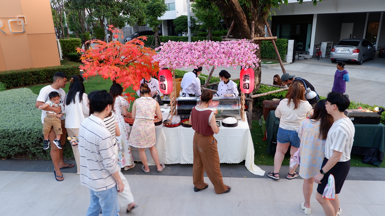 รับจัดเลี้ยงอาหารญี่ปุ่น งานวันเกิด หมู่บ้าน CENTRO ราชพฤกษ์ 2