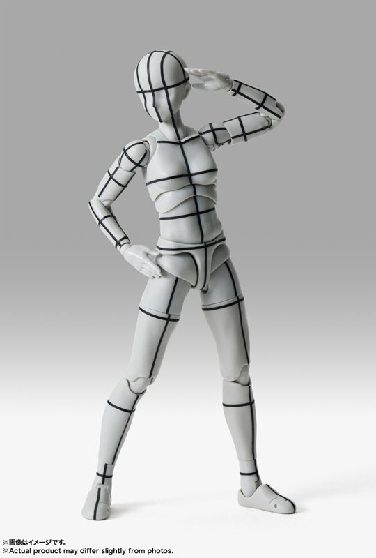 S.H.Figuarts Body-chan -Sports- Edition -Wire Frame- (Gray Color Ver.)(Pre-order)