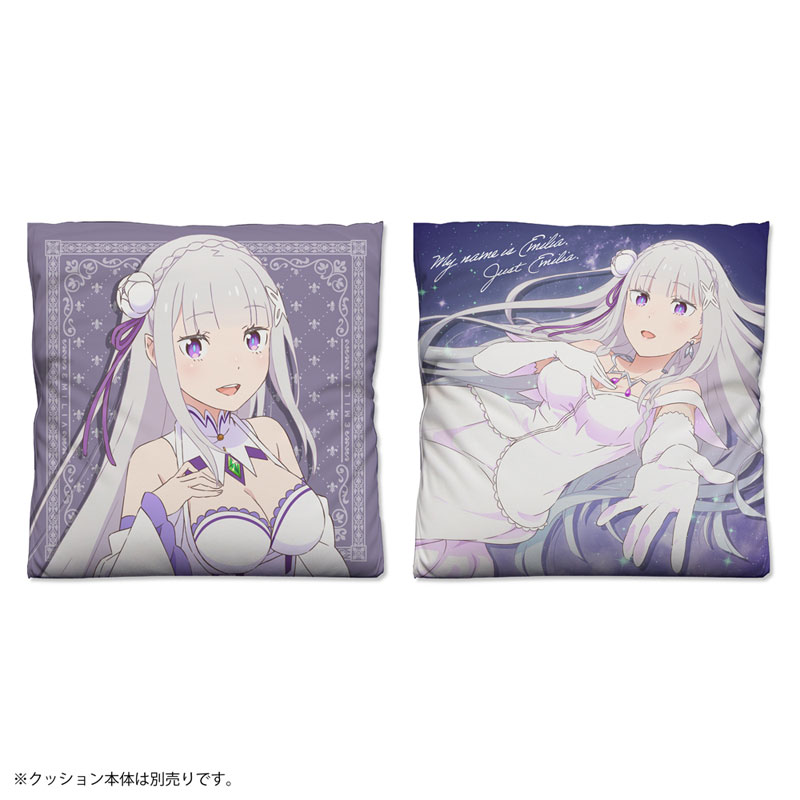 Re:ZERO -Starting Life in Another World- Emilia Double-sided Print Cushion Cover(Pre-order)