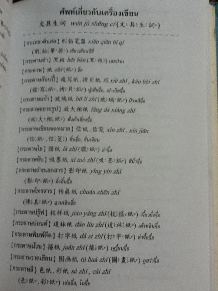 คู่มือศัพท์แยกประเภทไทย-จีน/ วัน โป หยก