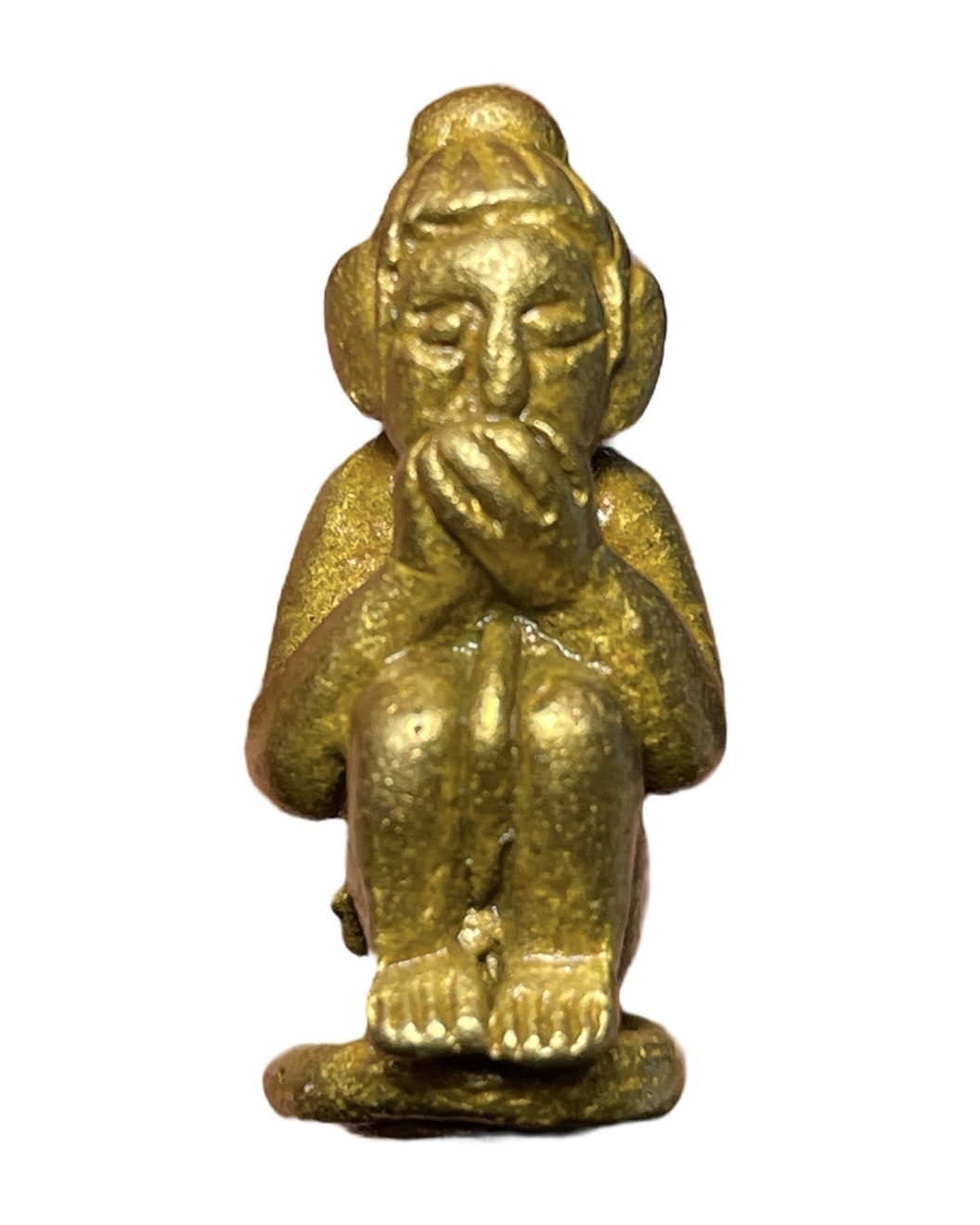 กุมารดูดรก (รุ่นไหว้ครู ๖๕, ทองดอกบวบ) Eating Placenta Kuman Thong (Serie: Wai Kru 65, Brass) SKU-02974