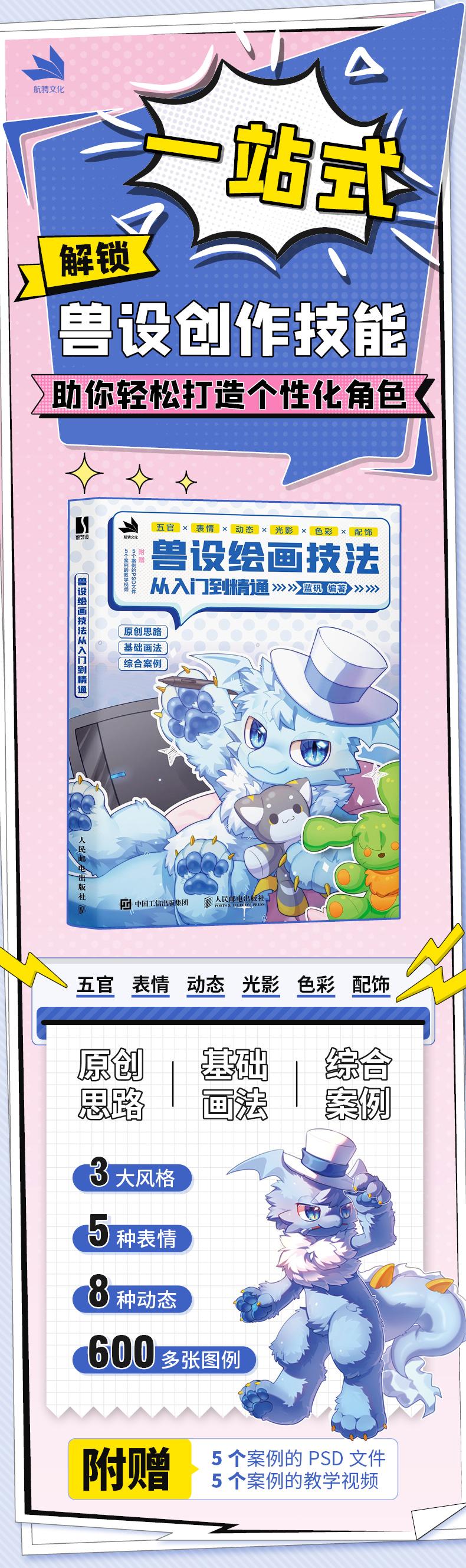 (Pre-order) หนังสือเทคนิควาดคาแรคเตอร์ Furry