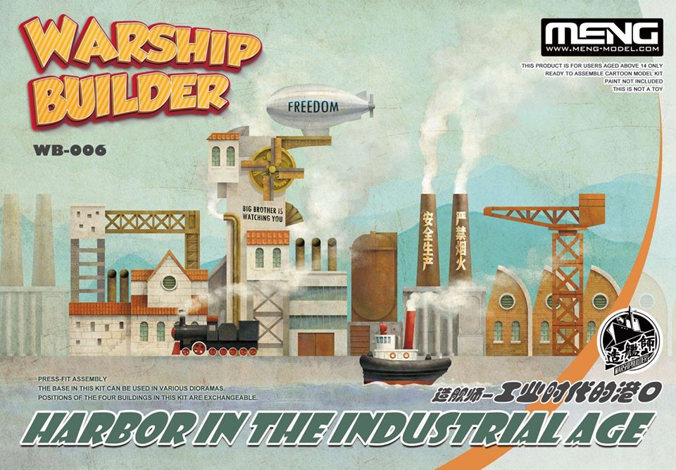 โมเดลท่าเรือจำลอง Meng Model รุ่น WB-006 Warship Builder Harbor In The Industrial Age