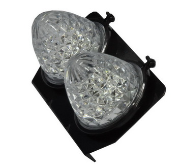 ไฟโดม 2 ตอน LED คริสตัล ดวงใหญ่ สี R G O B W V P