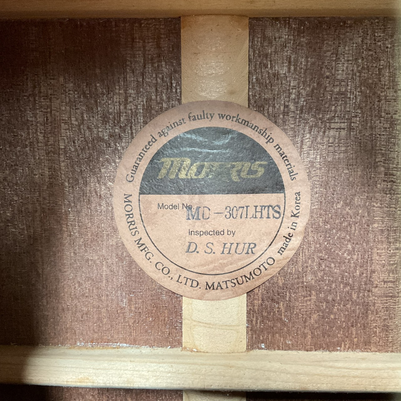 กีต้าร์โปร่ง MORRIS : MD-307LHTS (สำหรับมือซ้าย)