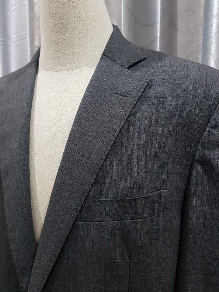 SUIT C0016 เสื้อสูทชาย มือสอง สีเทา BELLUMORE อก 40 นิ้ว