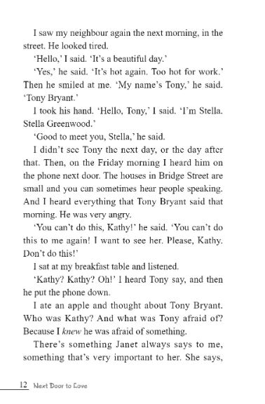 หนังสืออ่านนอกเวลาภาษาอังกฤษเรื่อง Next Door to Love (ระดับ 1) + MP3 Next Door to Love (Level 1) + MP3