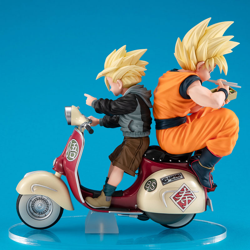 Desktop Real McCoy EX Dragon Ball Z Super Saiyan Son Goku & Super Saiyan Son Gohan & Bike(Pre-order)