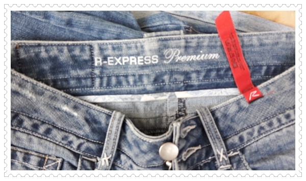 FF06008 กางเกงยีนส์ แบรนด์ express มือสอง เอว 28 นิ้ว