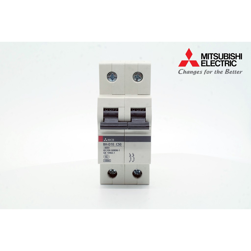 CIRCUIT BREAKER, MITSUBISHI, BH-D10 2P 50A